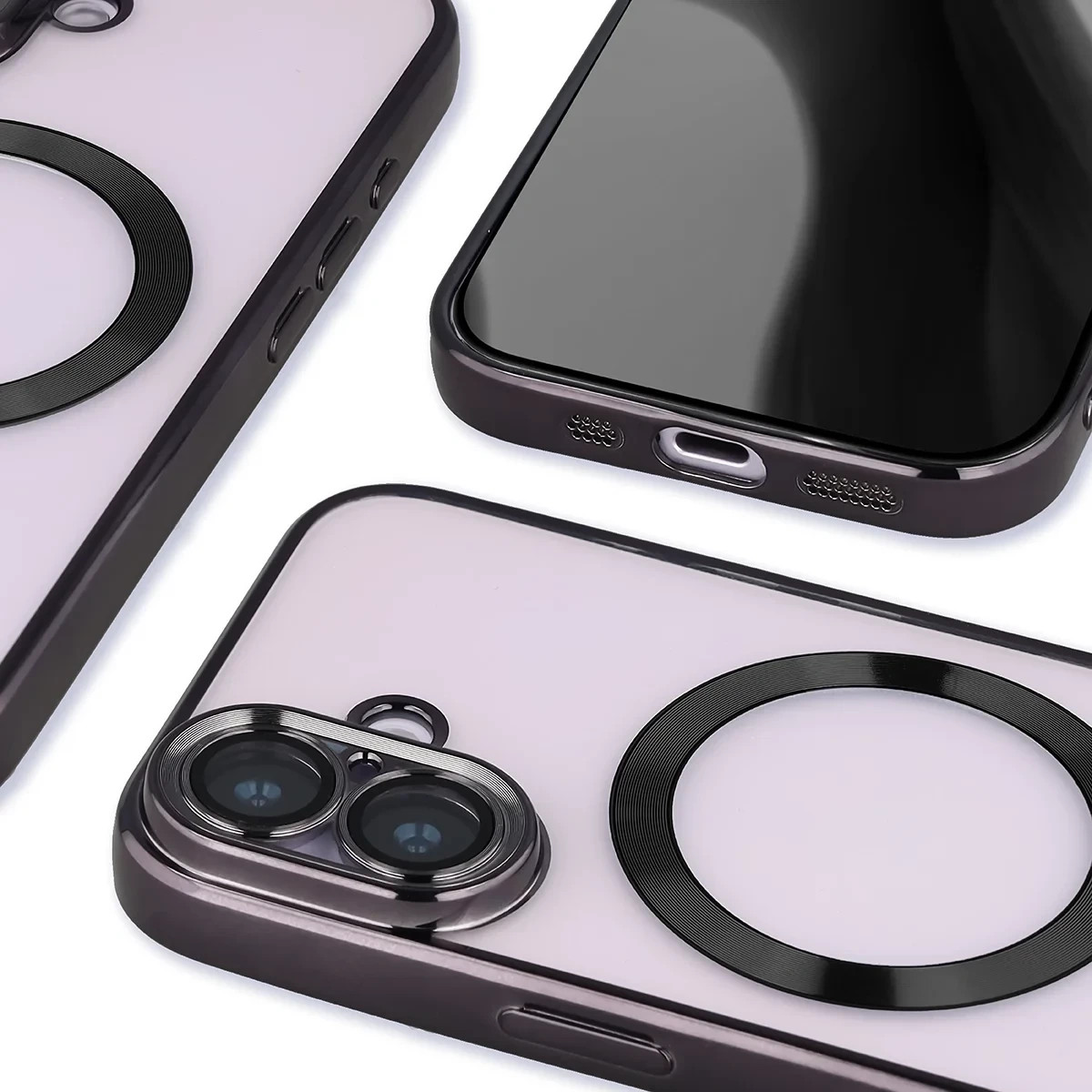 Kryt Bizon Case GuardO Magnetic Apple iPhone 17, clear-black