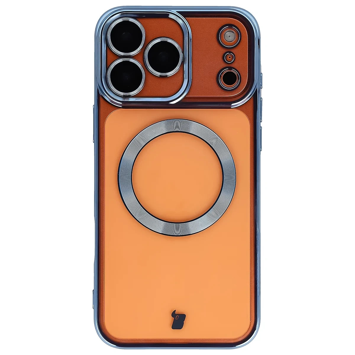 Kryt Bizon Case GuardO Magnetic Apple iPhone 17 Pro Max, clear-blue