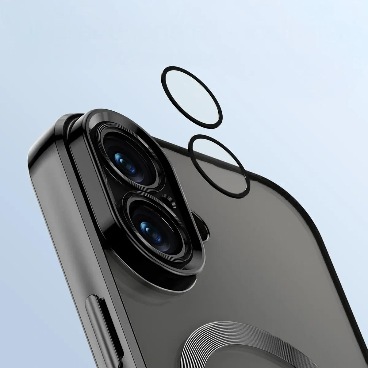 Kryt Bizon Case GuardO Magnetic Apple iPhone 16, clear-black