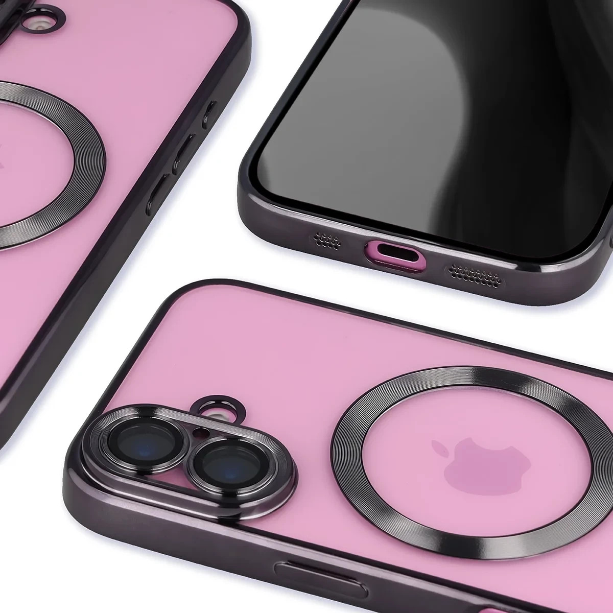 Kryt Bizon Case GuardO Magnetic Apple iPhone 16, clear-black