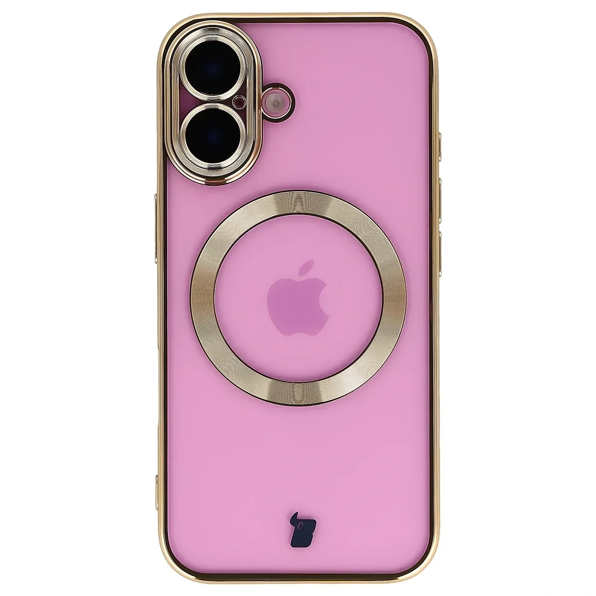 Kryt Bizon Case GuardO Magnetic Apple iPhone 16, clear-gold