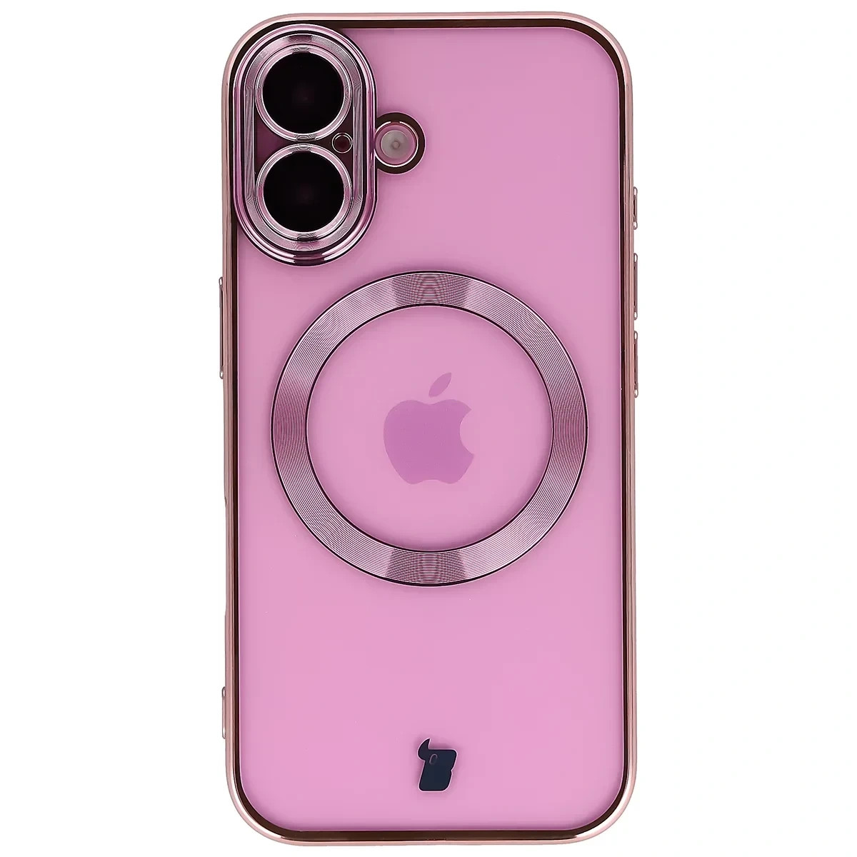 Kryt Bizon Case GuardO Magnetic Apple iPhone 16, clear-pink