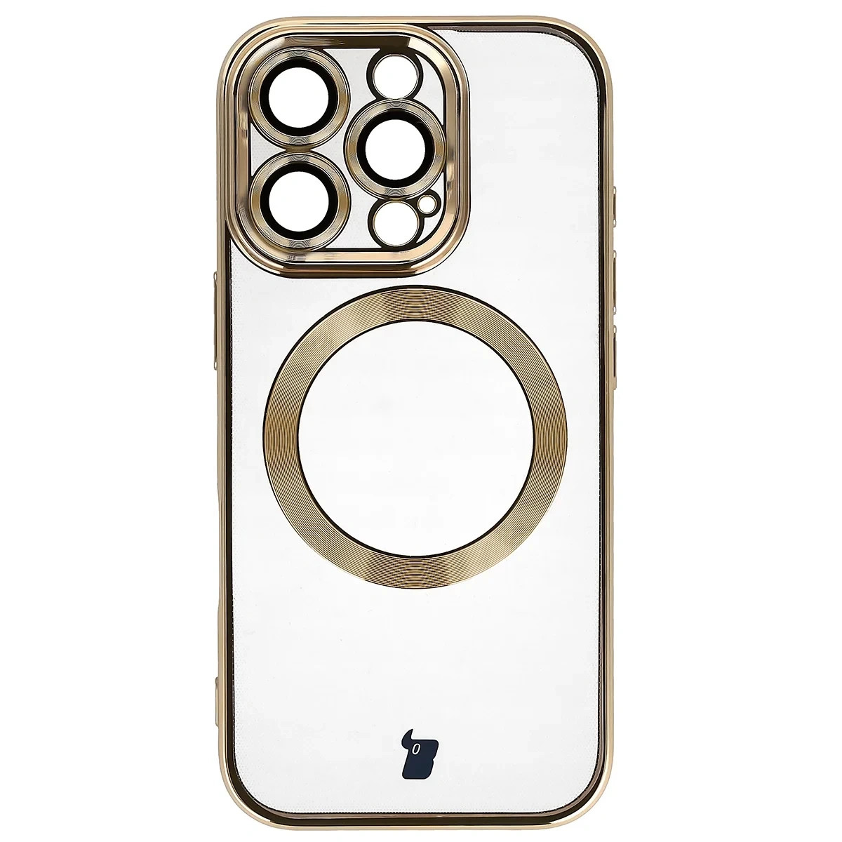 Kryt Bizon Case GuardO Magnetic Apple iPhone 16 Pro, clear-gold