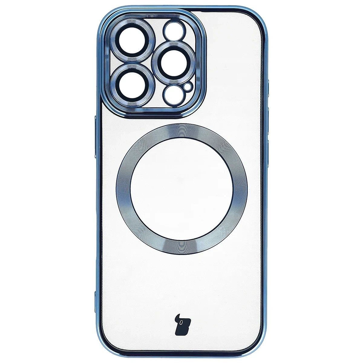 Kryt Bizon Case GuardO Magnetic Apple iPhone 16 Pro, clear-blue