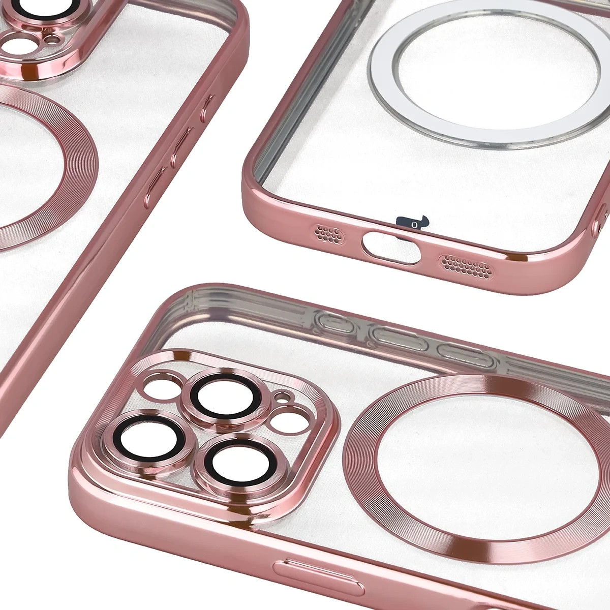 Kryt Bizon Case GuardO Magnetic Apple iPhone 16 Pro, clear-pink