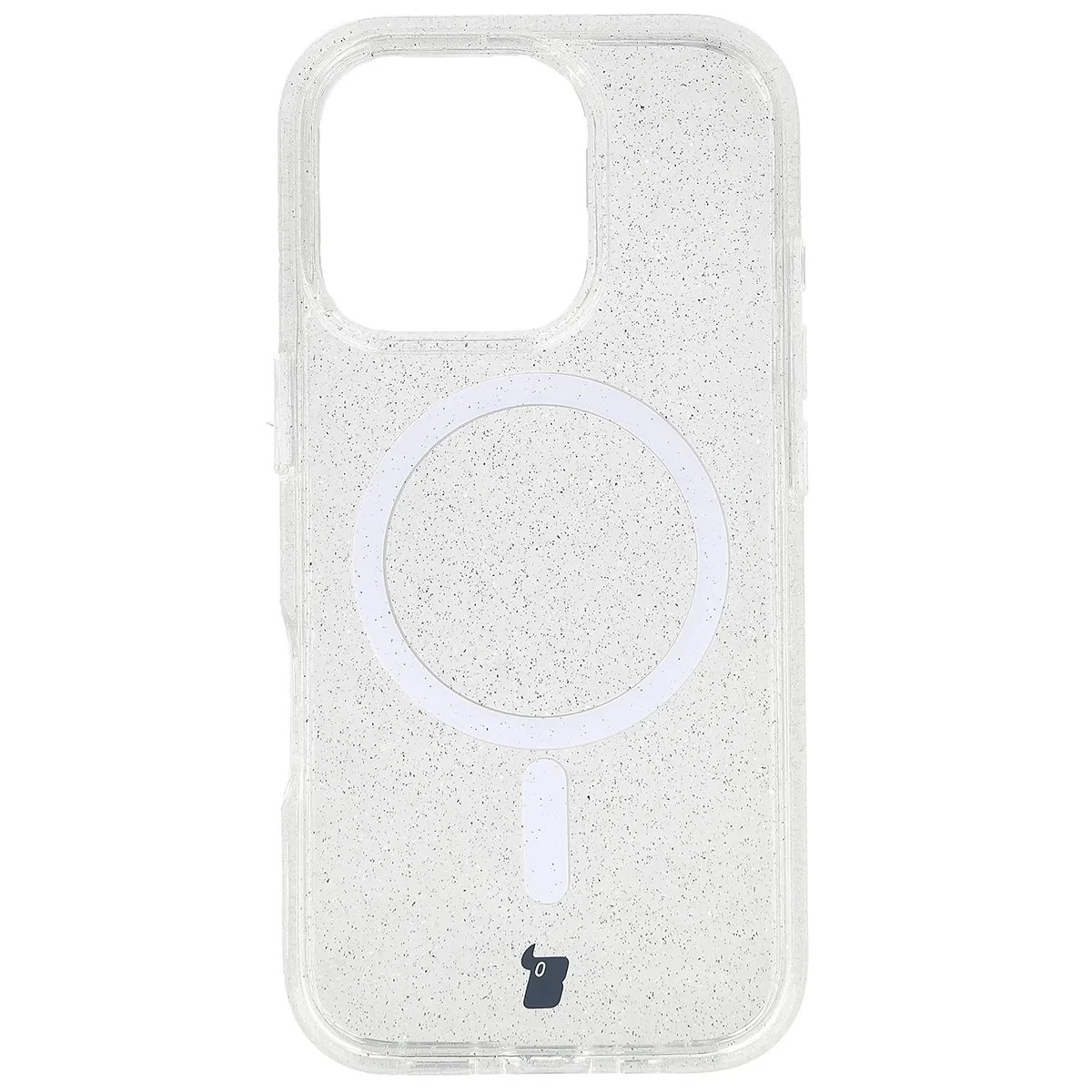 Kryt Bizon Case SparklO Magnetic Apple iPhone 16 Pro, transparent with glitter