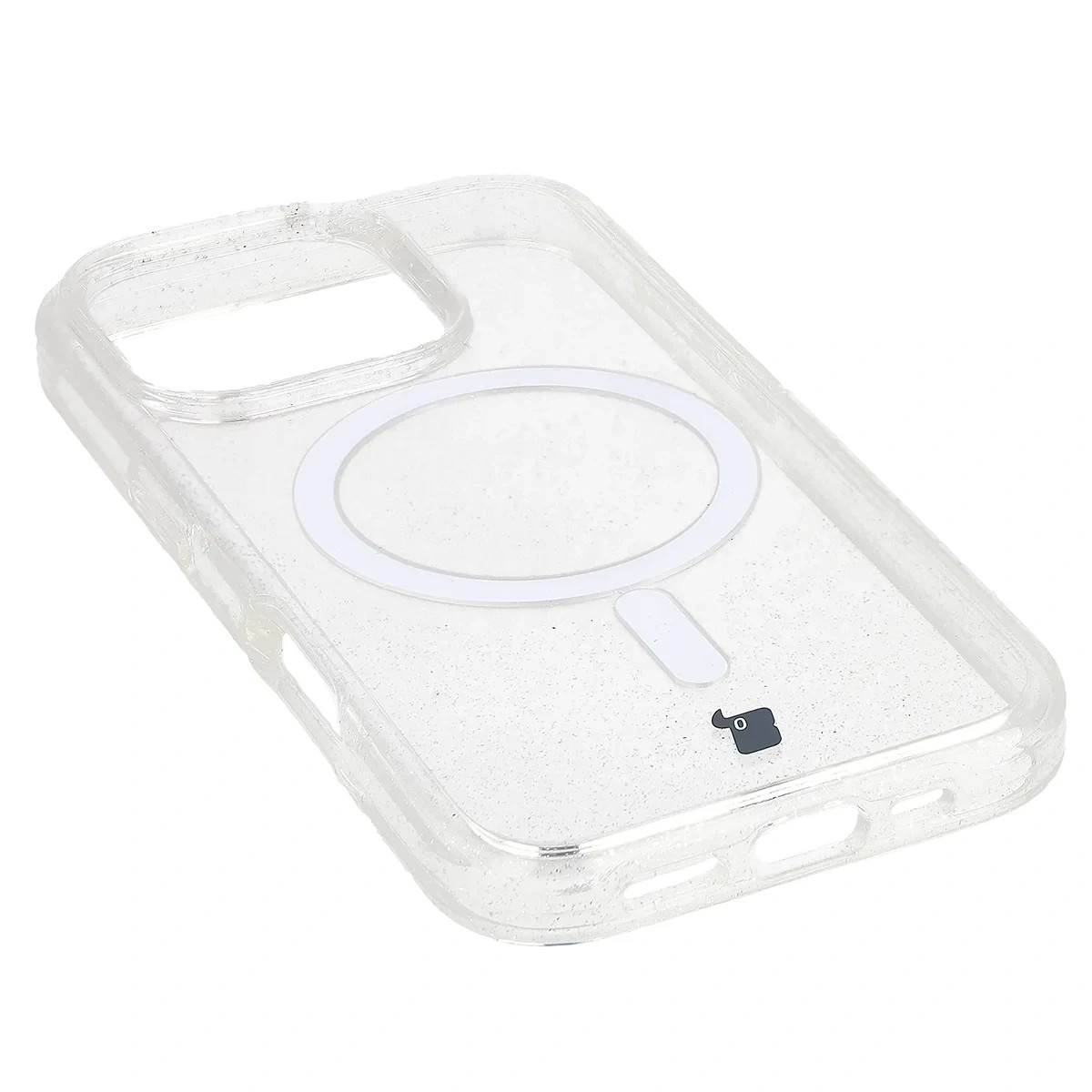 Kryt Bizon Case SparklO Magnetic Apple iPhone 16 Pro, transparent with glitter