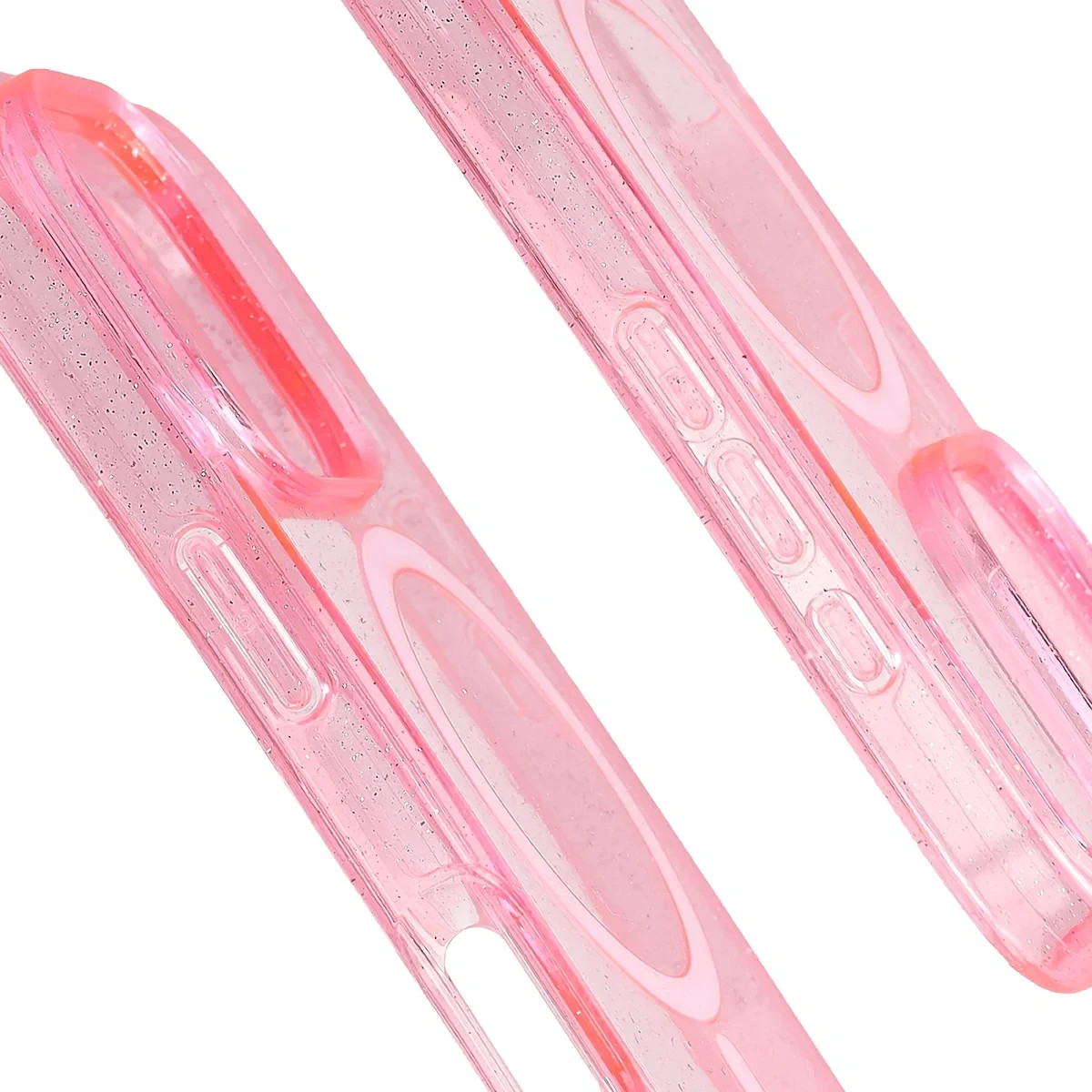 Kryt Bizon Case SparklO Magnetic Apple iPhone 16 Pro, translucent-pink with glitter