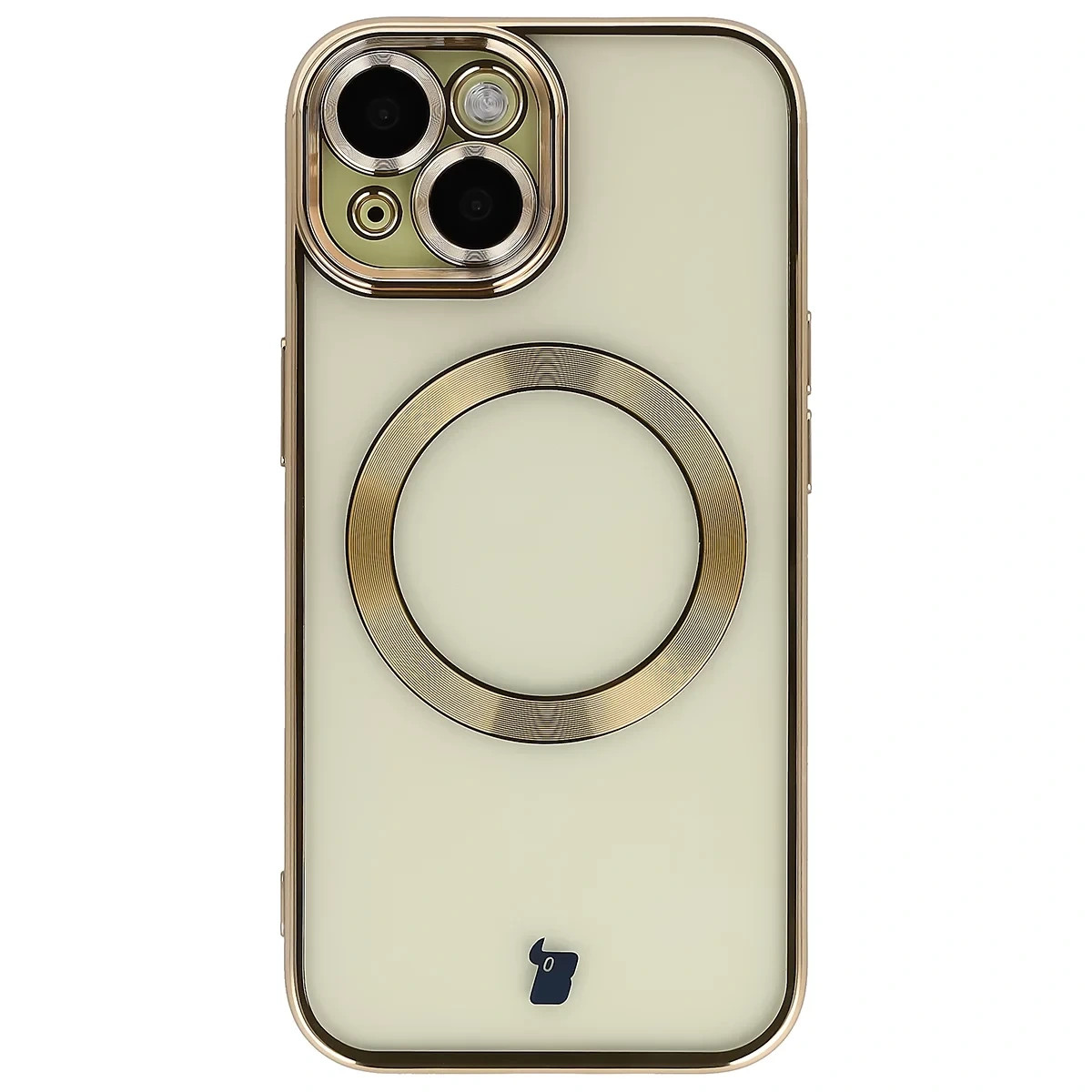 Kryt Bizon Case GuardO Magnetic Apple iPhone 15, clear-gold