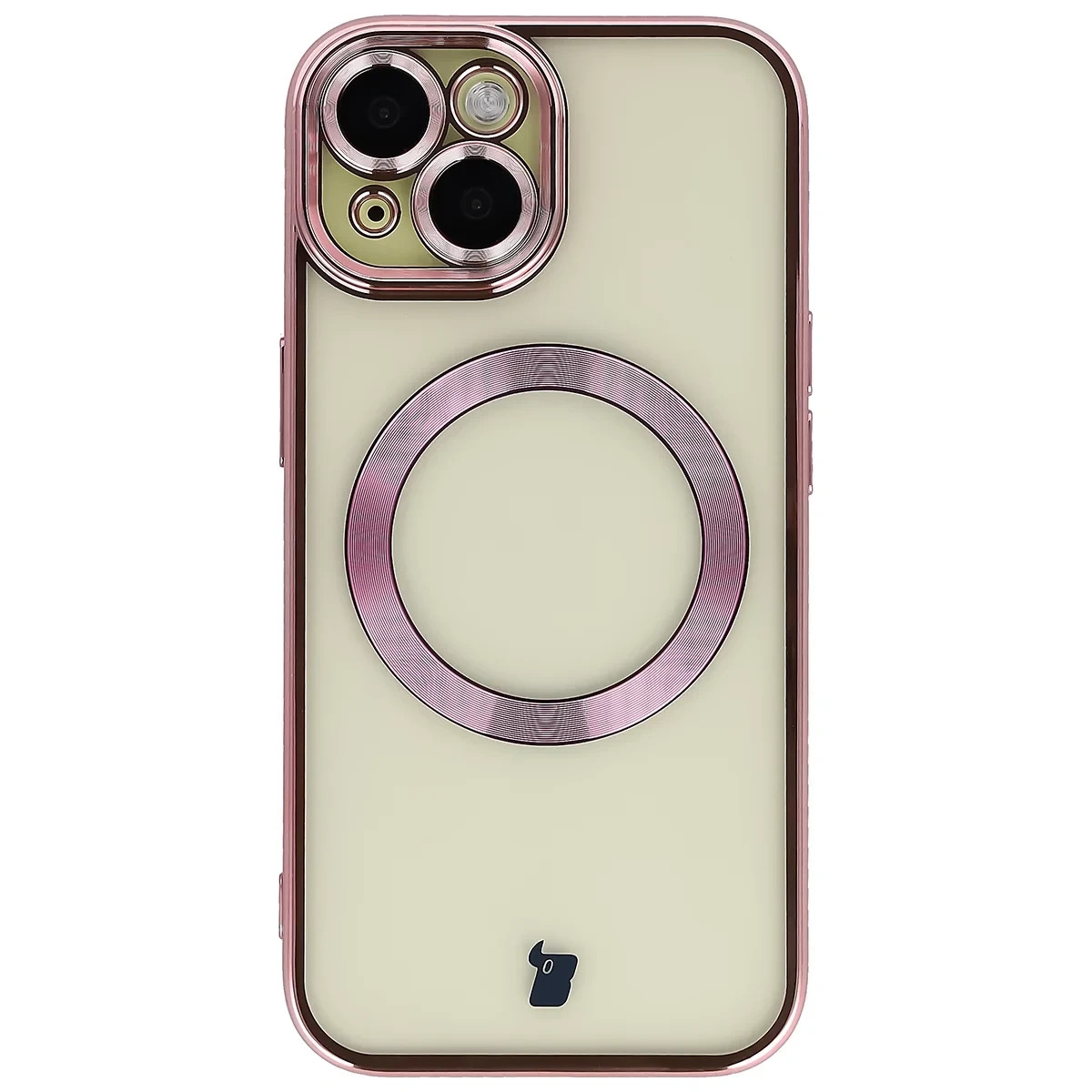 Kryt Bizon Case GuardO Magnetic Apple iPhone 15, clear-pink