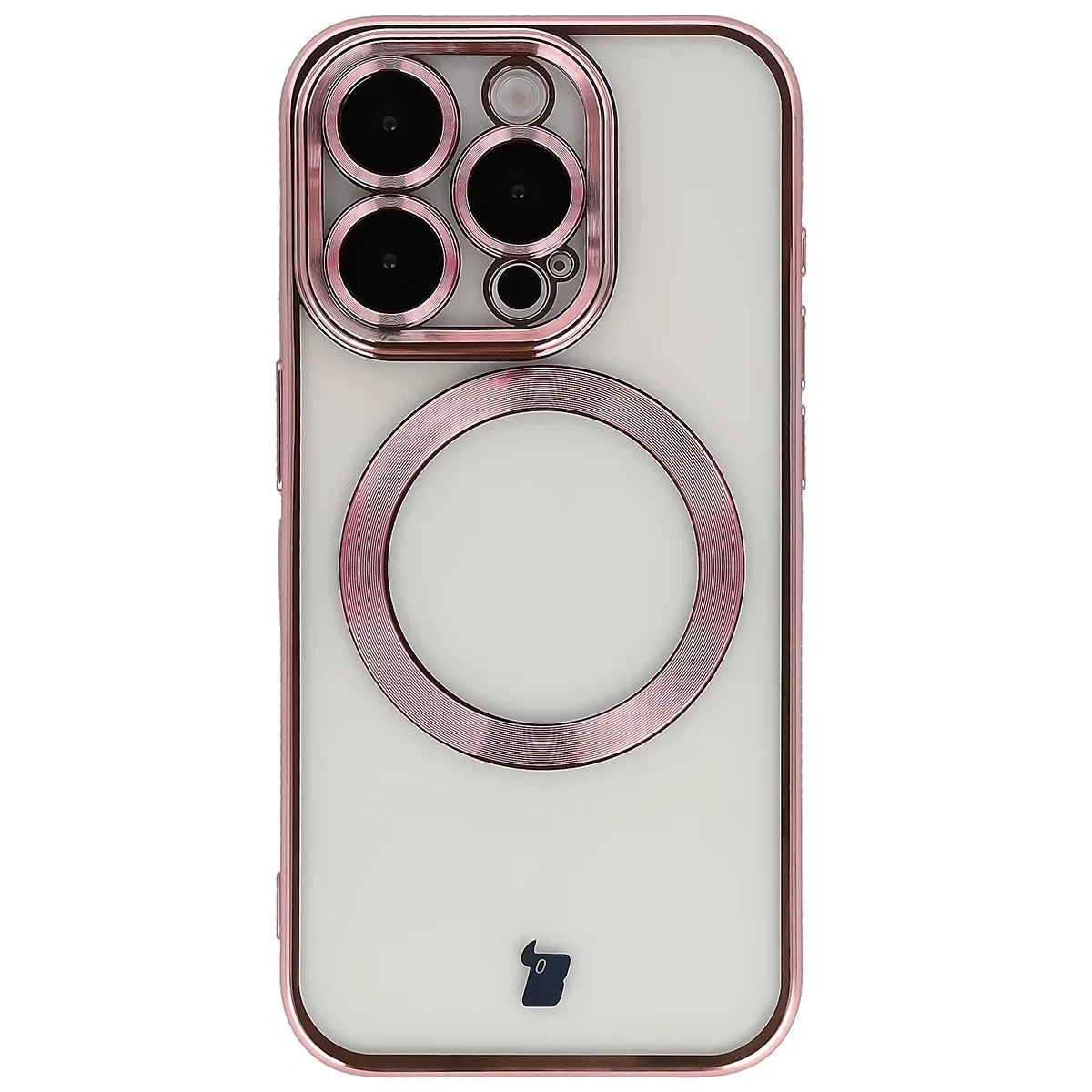 Kryt Bizon Case GuardO Magnetic Apple iPhone 15 Pro, clear-pink