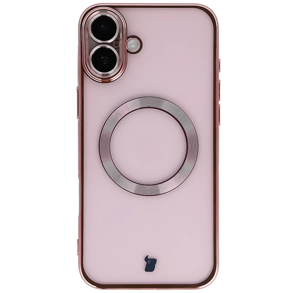 Kryt Bizon Case GuardO Magnetic Apple iPhone 16 Plus, clear-pink