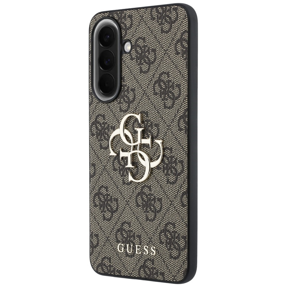 Kryt Guess Leather 4G Metal Logo Samsung Galaxy A37 5G brown