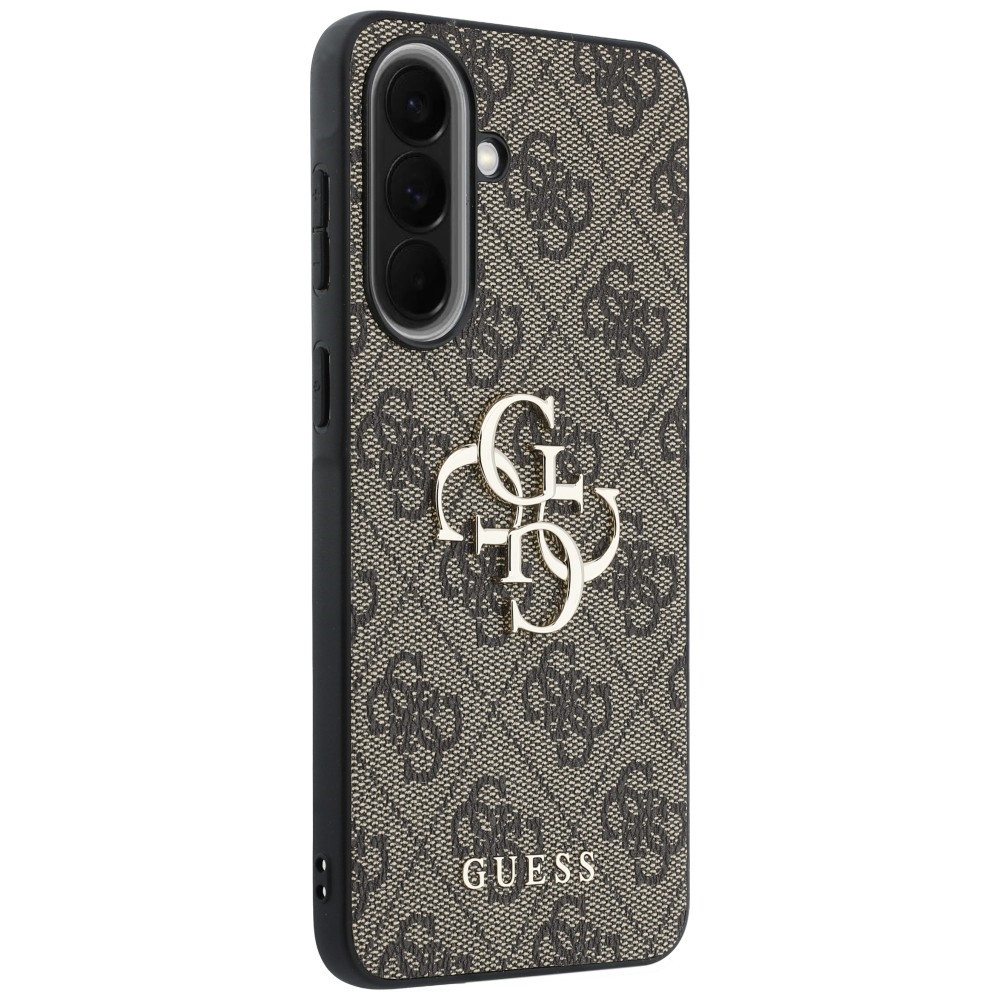 Kryt Guess Leather 4G Metal Logo Samsung Galaxy A37 5G brown