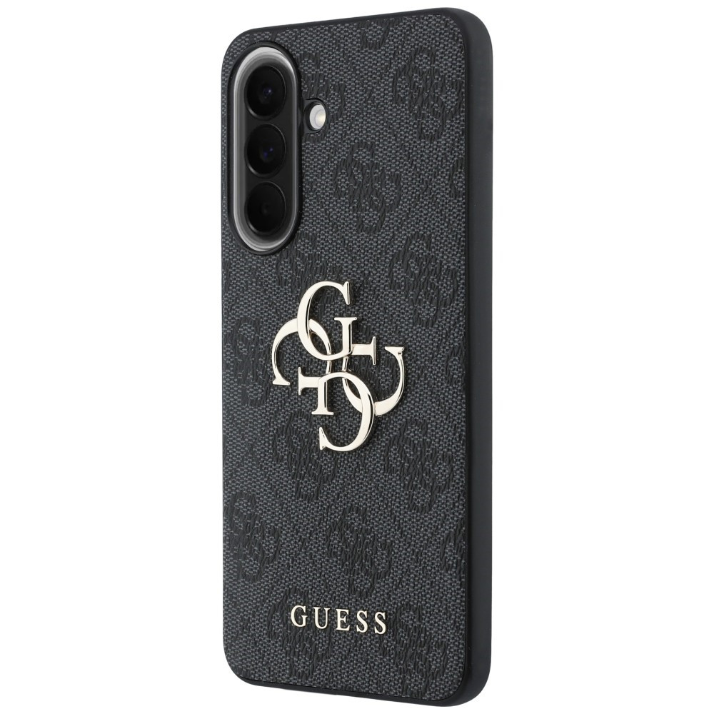 Kryt Guess Leather 4G Metal Logo Samsung Galaxy A37 5G black