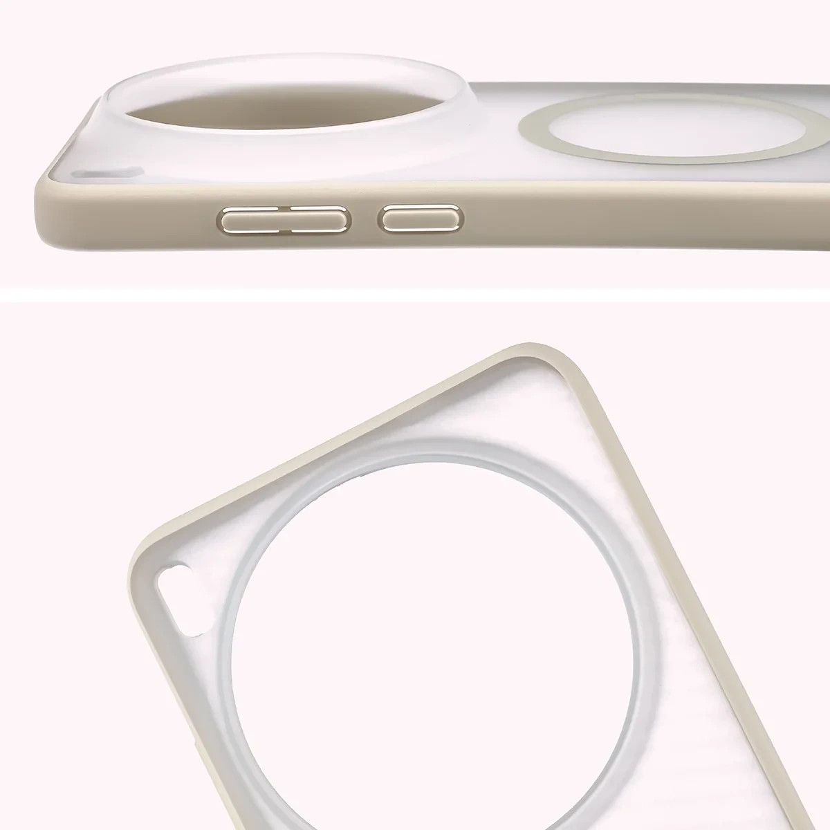Kryt Bizon Case MatteO Magnetic Vivo X300 Ultra, smoky beige
