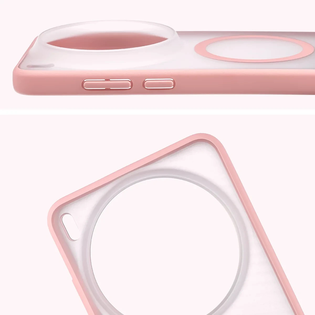 Kryt Bizon Case MatteO Magnetic Vivo X300 Ultra, smoky light pink