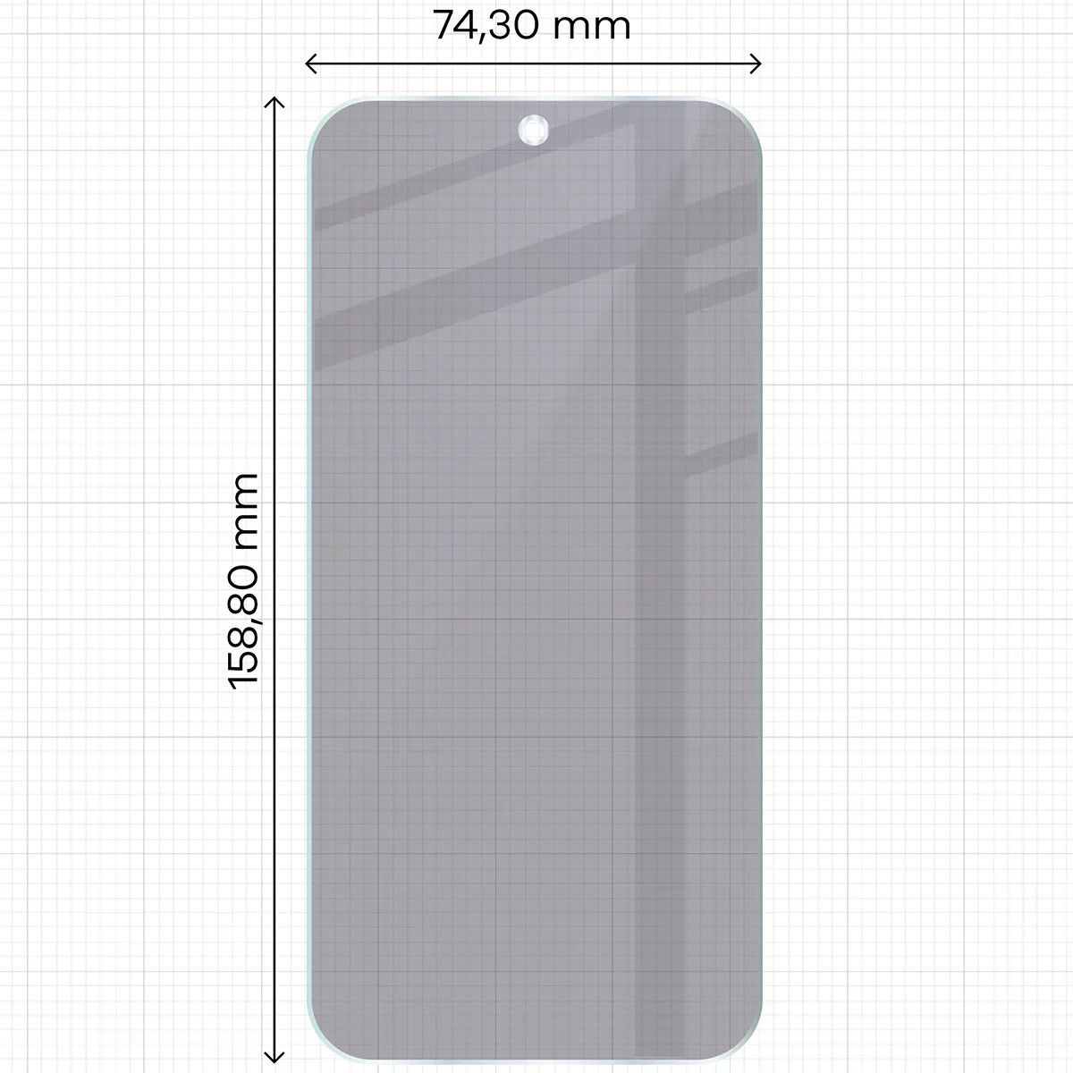 Ochranné sklo Bizon Hybrid Shadow Realme 16 Pro 5G, matte