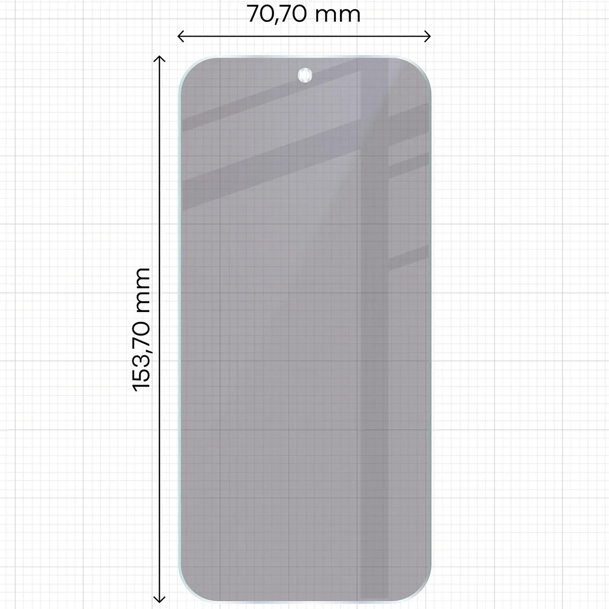 Ochranné sklo Bizon Hybrid Shadow Vivo V70 5G, matte