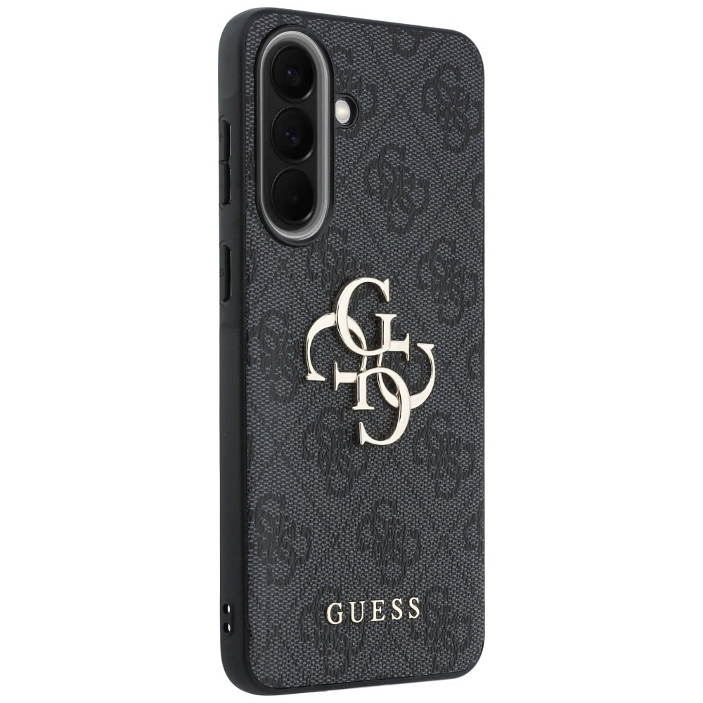 Kryt Guess Leather 4G Metal Logo Samsung Galaxy A57 5G black