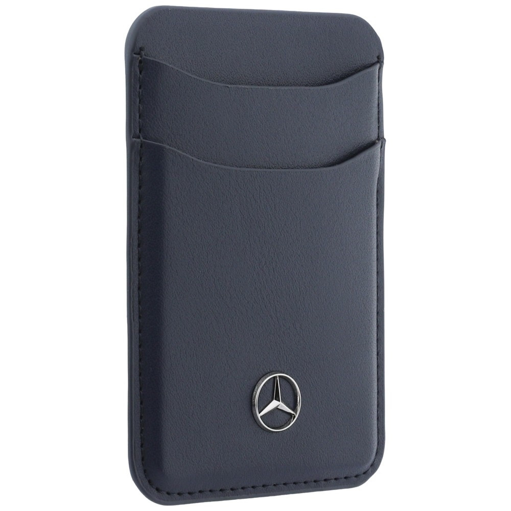 Knížkové pouzdro Mercedes Leather Magnetic Wallet navy blue