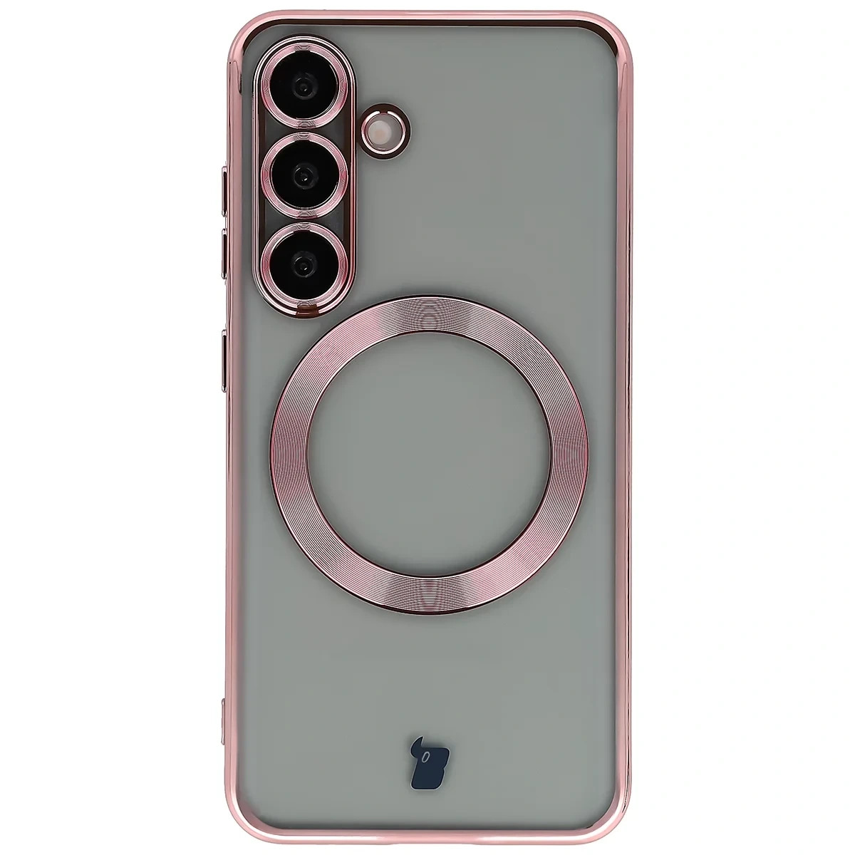 Kryt Bizon Case GuardO Magnetic Samsung Galaxy S25, clear-pink