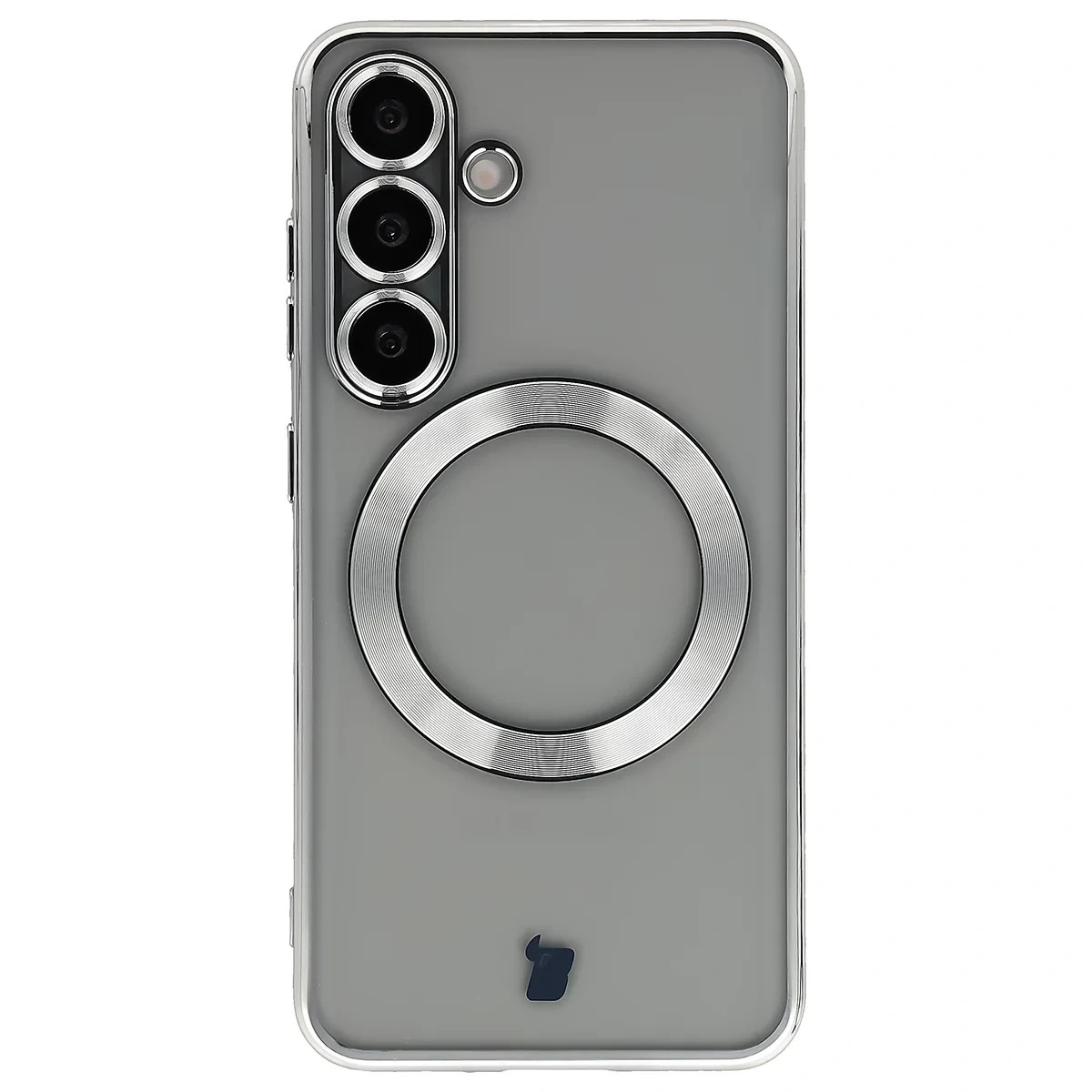 Kryt Bizon Case GuardO Magnetic Samsung Galaxy S25, clear-silver