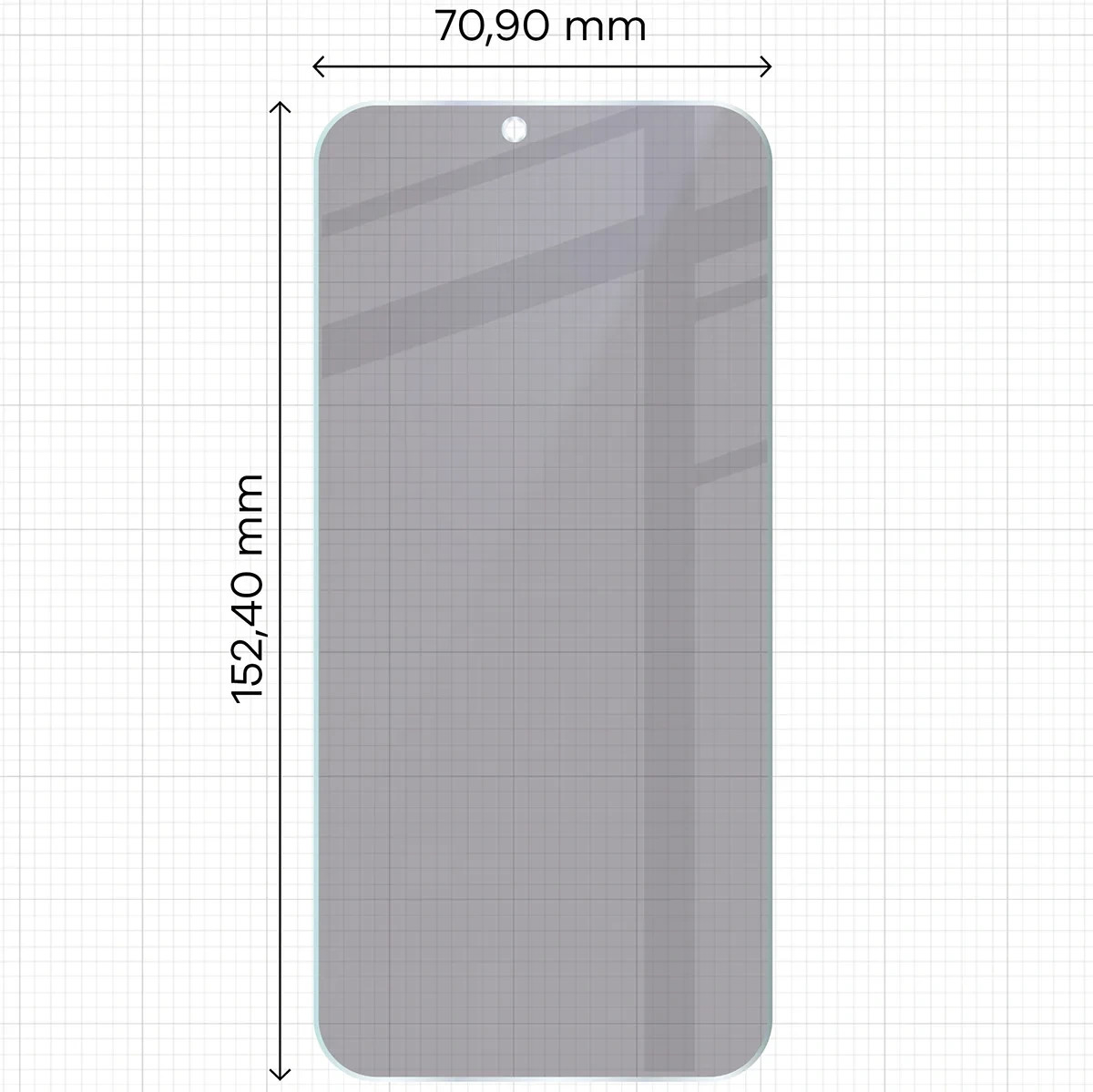 Ochranné sklo Bizon Hybrid Shadow Honor 600 Lite 5G, matte
