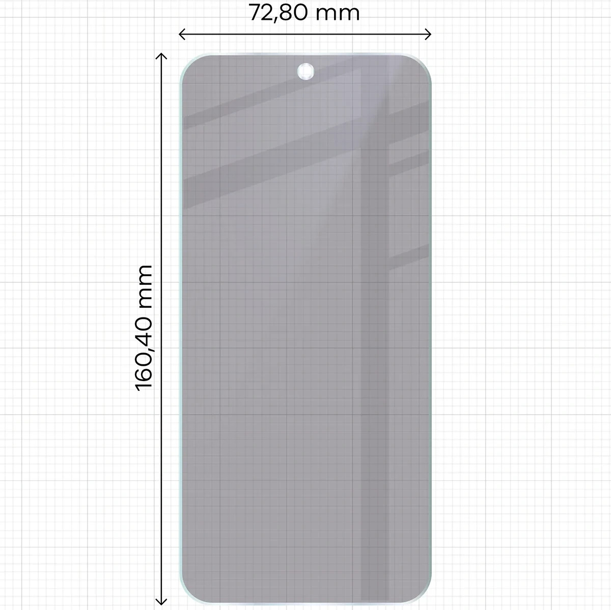 Ochranné sklo Bizon Hybrid Shadow Vivo V70 FE 5G, matte