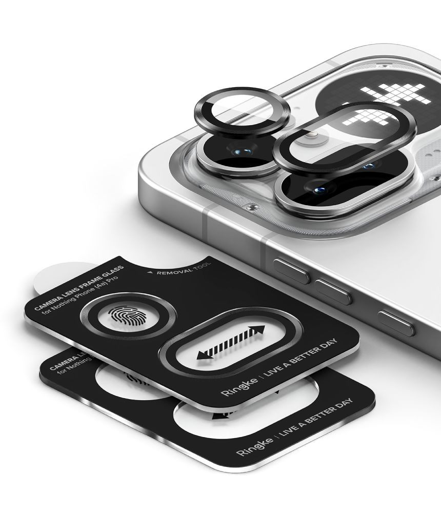 Kryt Ringke Camera Frame Protector Nothing Phone 4a Pro Black [2 PACK]