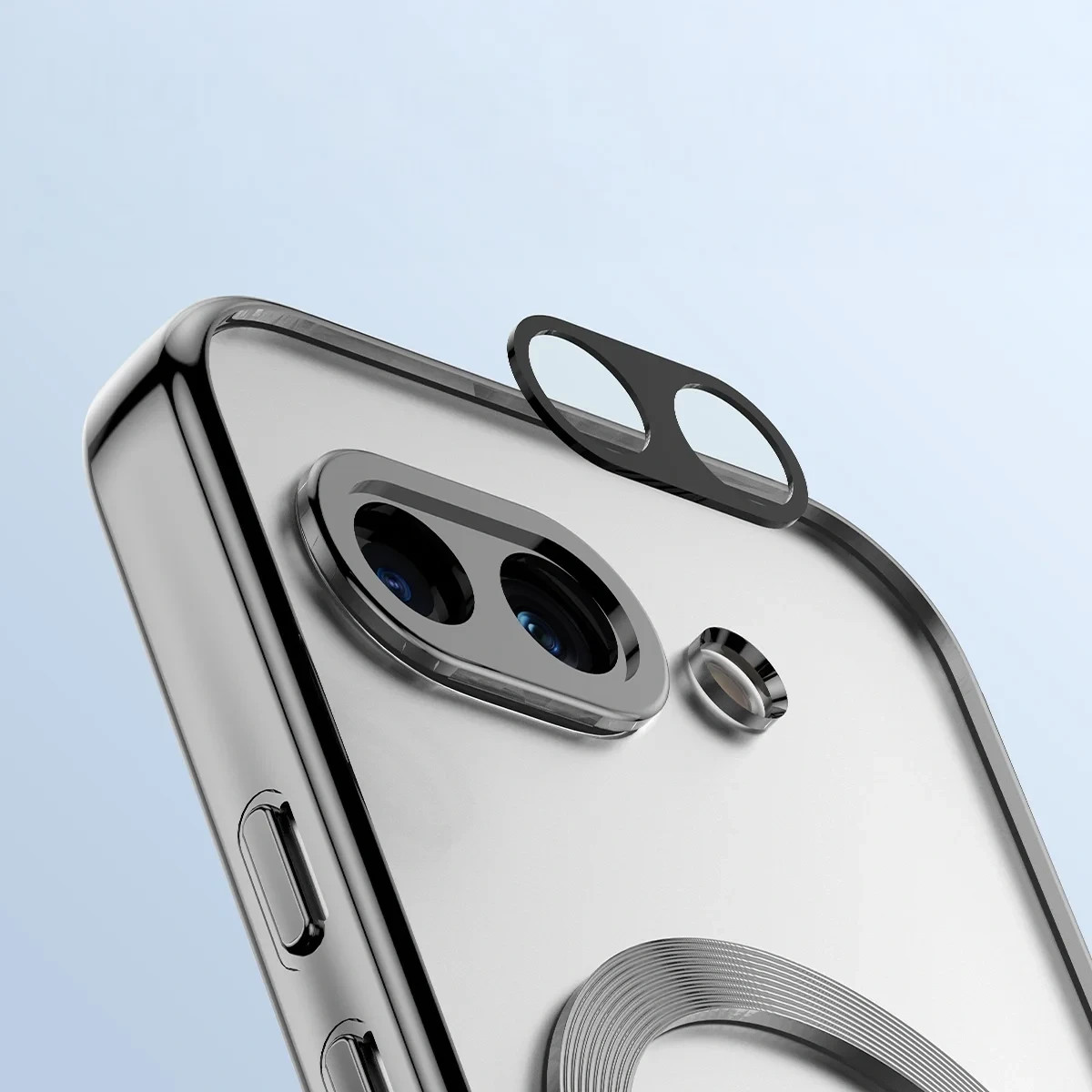 Kryt Bizon Case GuardO Magnetic Google Pixel 10a, transparent-black
