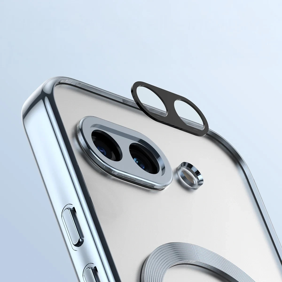 Kryt Bizon Case GuardO Magnetic Google Pixel 10a, transparent-blue