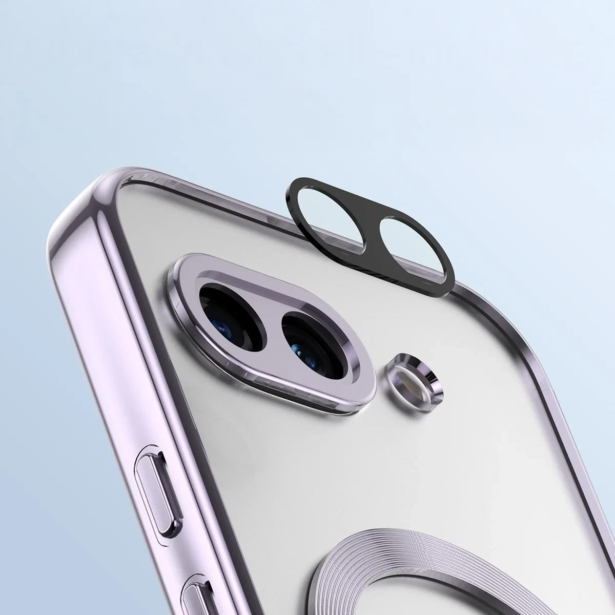 Kryt Bizon Case GuardO Magnetic Google Pixel 10a, transparent-purple