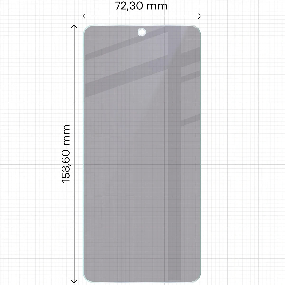 Ochranné sklo Bizon Hybrid Shadow Vivo X300 Ultra, matte