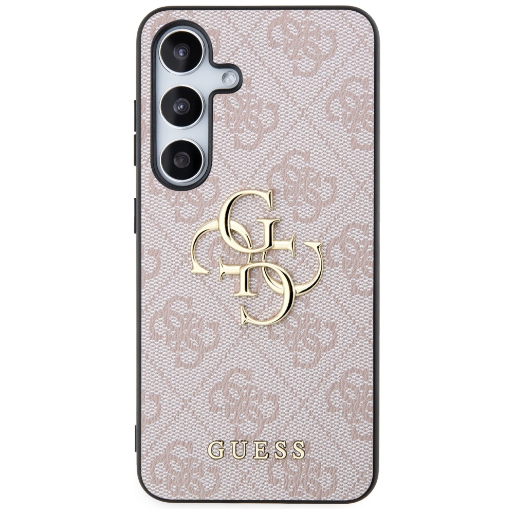 Kryt Guess GUHCS24S4GMGPI Samsung Galaxy S24 hardcase 4G Big Metal Logo pink