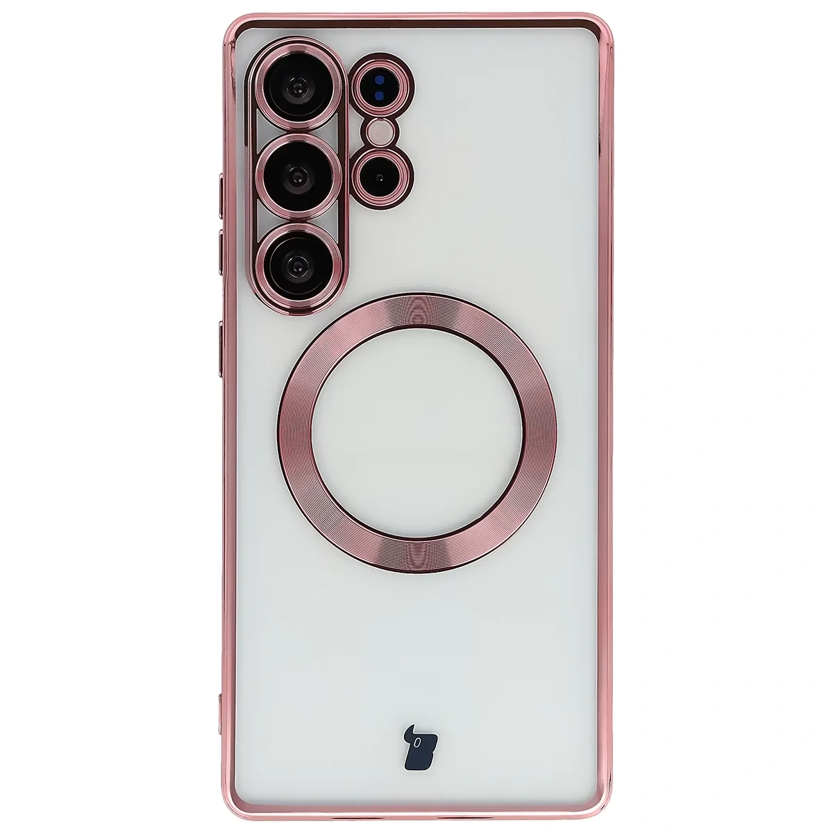 Kryt Bizon Case GuardO Magnetic Samsung Galaxy S25 Ultra, transparent-pink