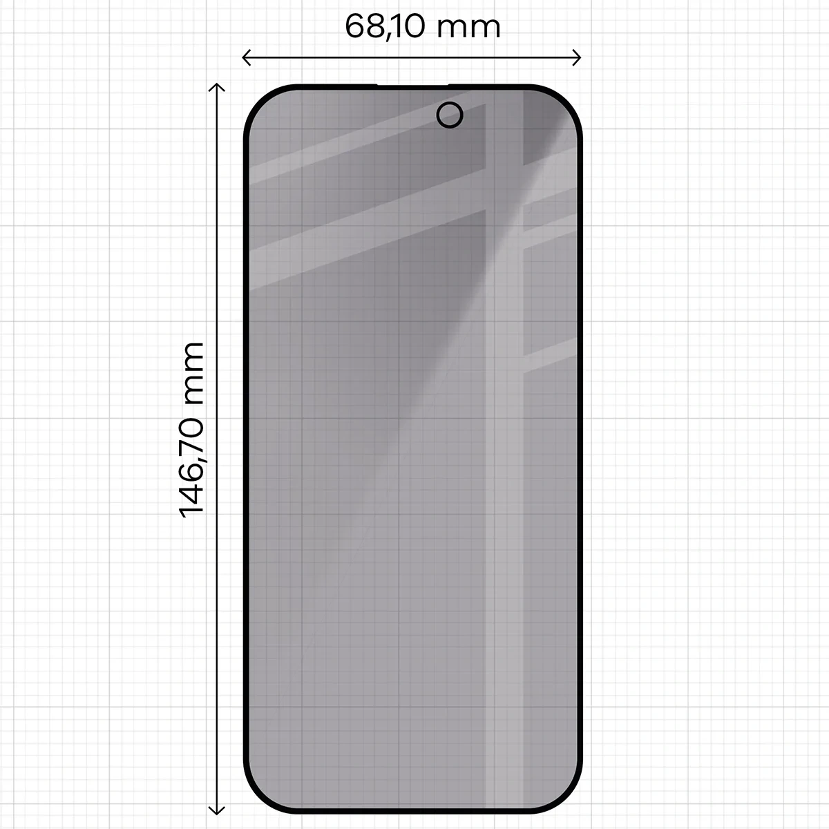 Ochranné sklo Bizon Glass Aplikator Shadow Apple iPhone 16 Pro