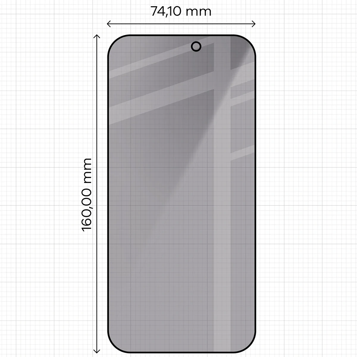 Ochranné sklo Bizon Glass Aplikator Shadow Apple iPhone 17 Pro Max