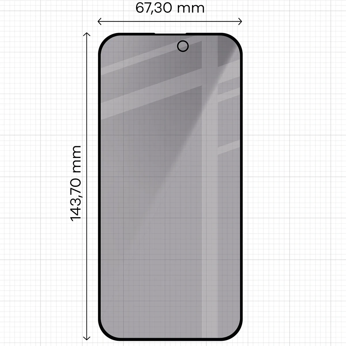 Ochranné sklo Bizon Glass Aplikator Shadow Apple iPhone 15 Pro [2 PACK]