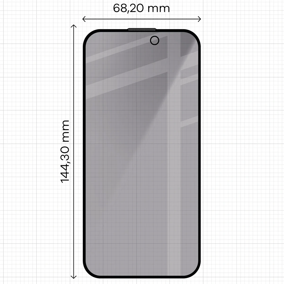 Ochranné sklo Bizon Glass Aplikator Shadow Apple iPhone 15 / 16 [2 PACK]