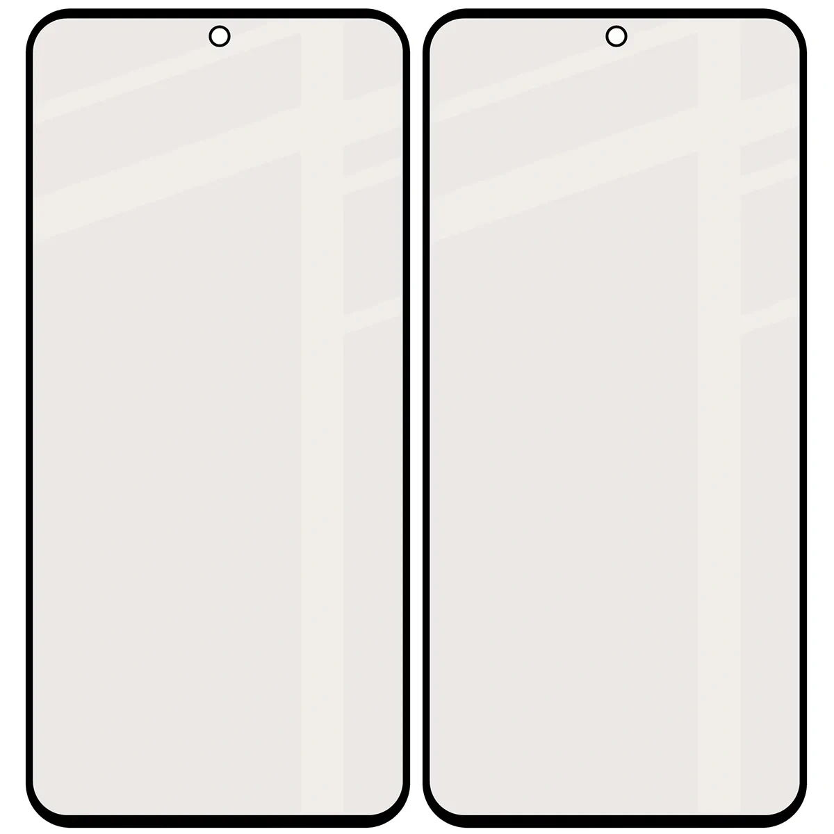 Ochranné sklo Bizon Glass Matte Duo Samsung Galaxy A27 5G, black frame [2 PACK]