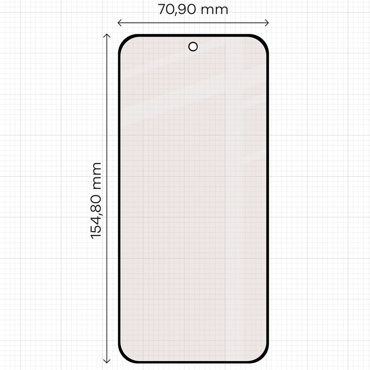 Ochranné sklo Bizon Glass Matte Duo Realme 16 5G, black frame [2 PACK]