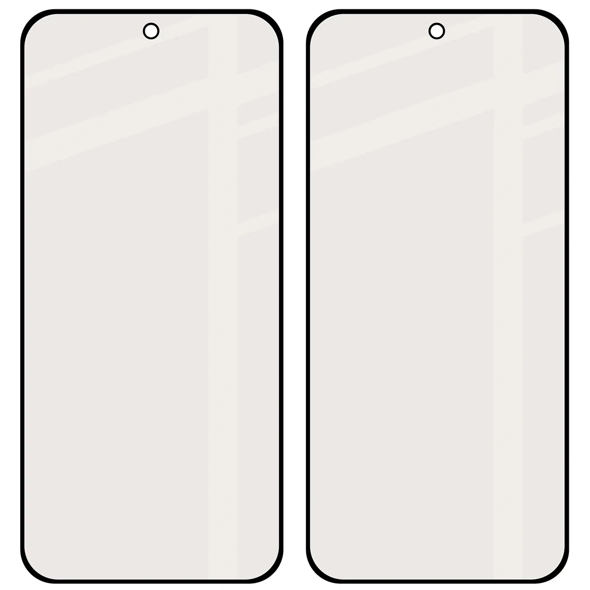 Ochranné sklo Bizon Glass Matte Duo Realme 16 5G, black frame [2 PACK]