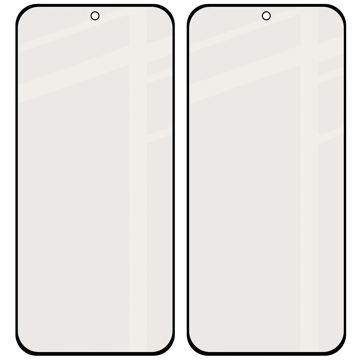 Ochranné sklo Bizon Glass Matte Duo Vivo V70 5G, black frame [2 PACK]