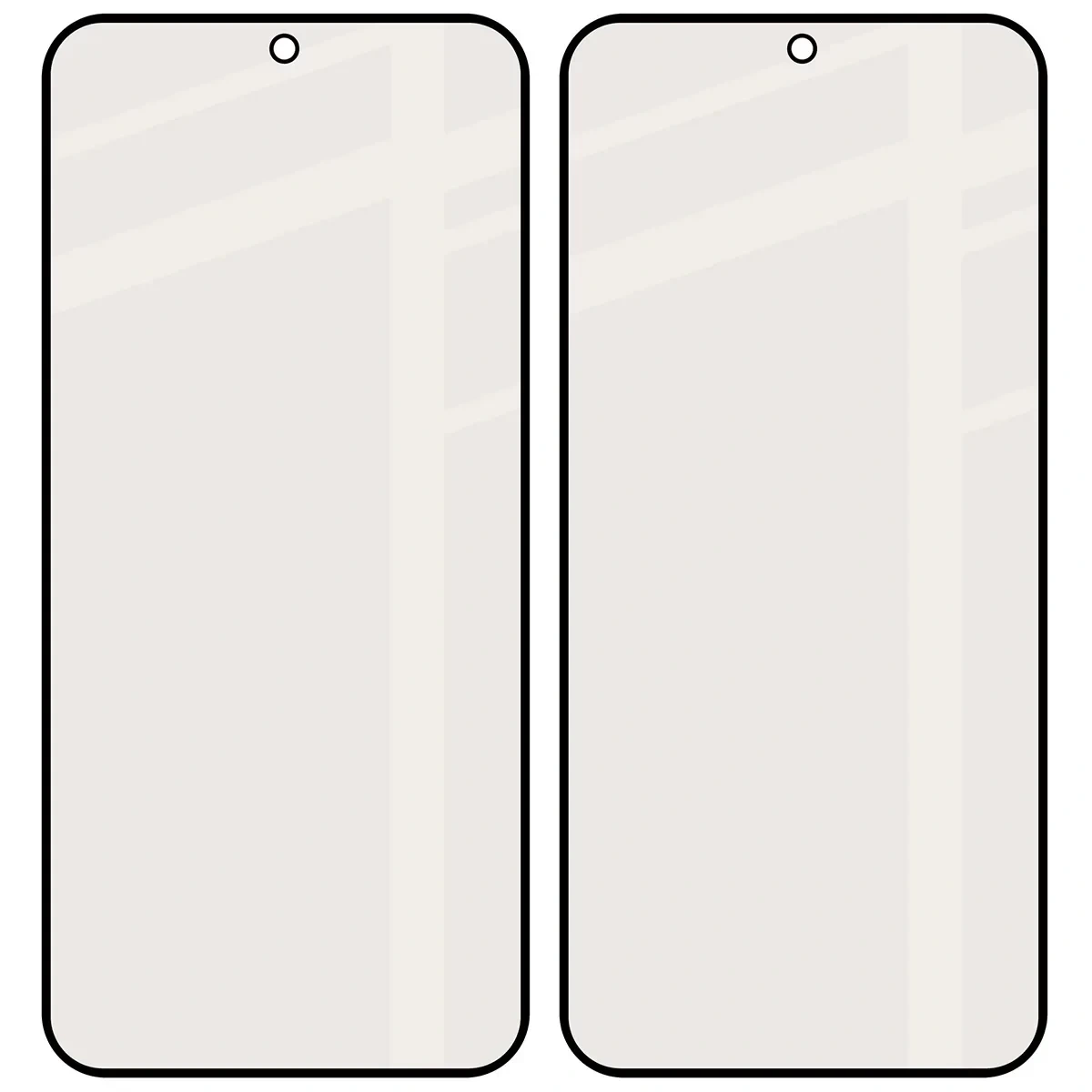 Ochranné sklo Bizon Glass Matte Duo Vivo V70 FE 5G, black frame [2 PACK]