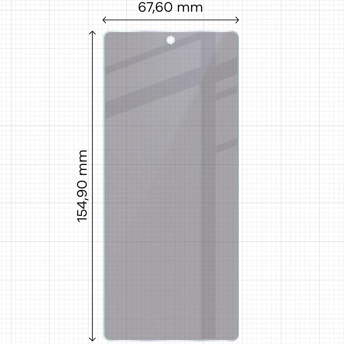 Ochranné sklo Bizon Hybrid Shadow Motorola Razr Fold, matte