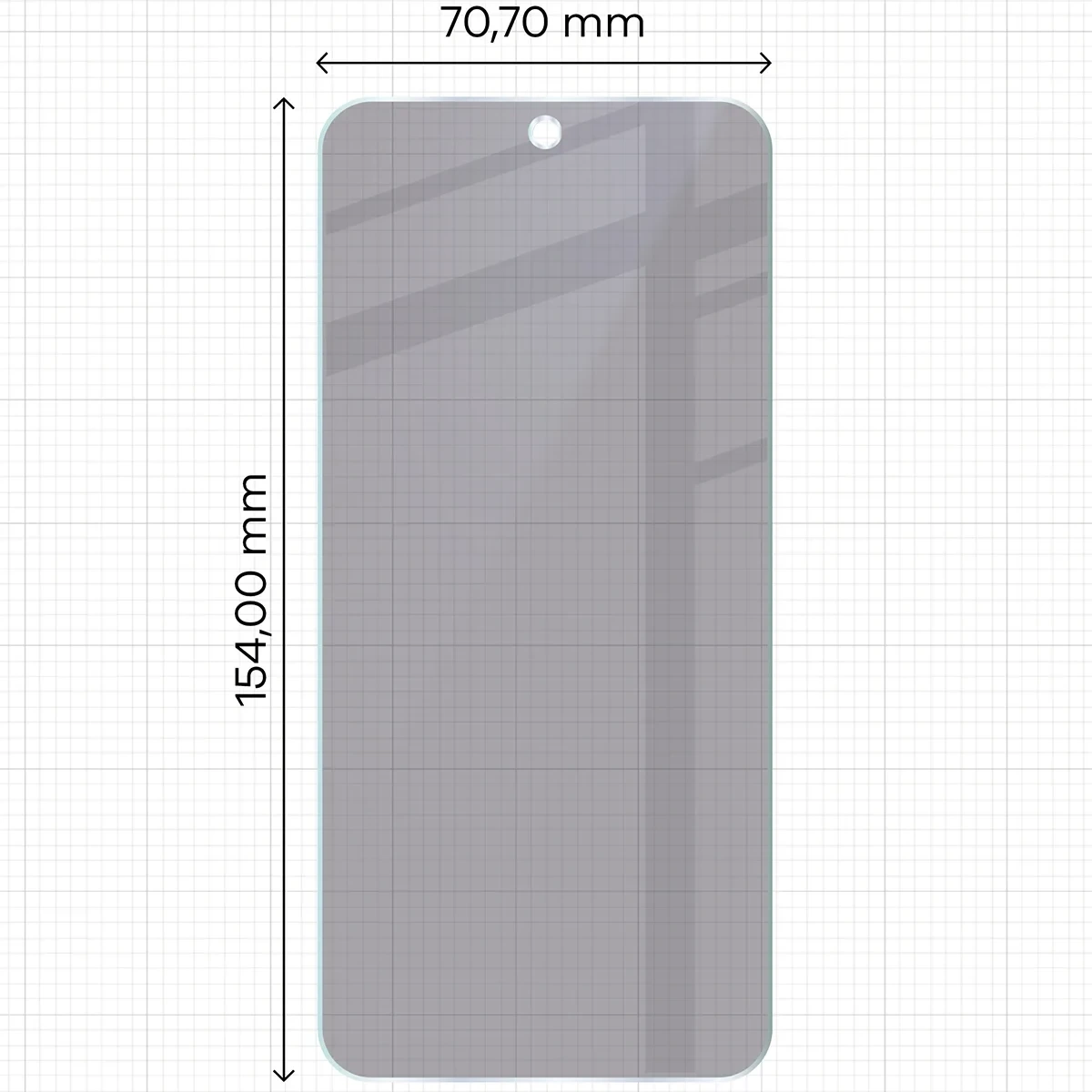 Ochranné sklo Bizon Hybrid Shadow Realme 16 5G, matte