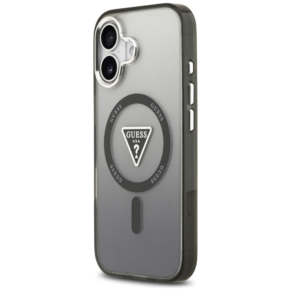 Kryt Guess IML Gradient Triangle Logo MagSafe Apple iPhone 17 black