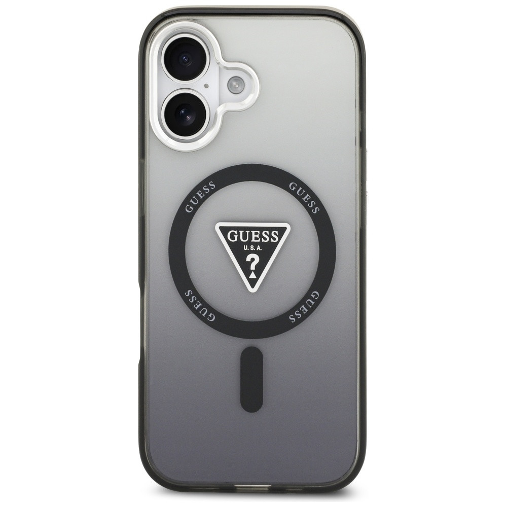 Kryt Guess IML Gradient Triangle Logo MagSafe Apple iPhone 17 black