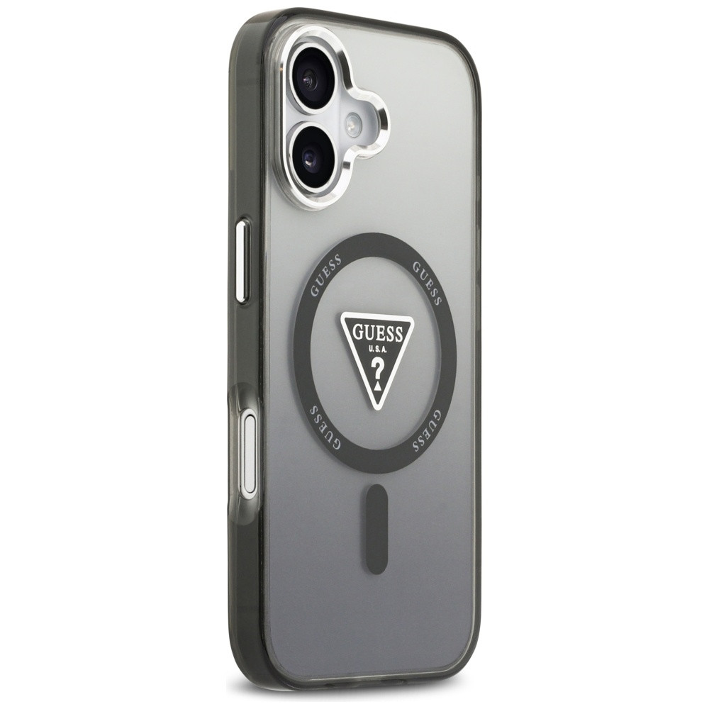Kryt Guess IML Gradient Triangle Logo MagSafe Apple iPhone 17 black